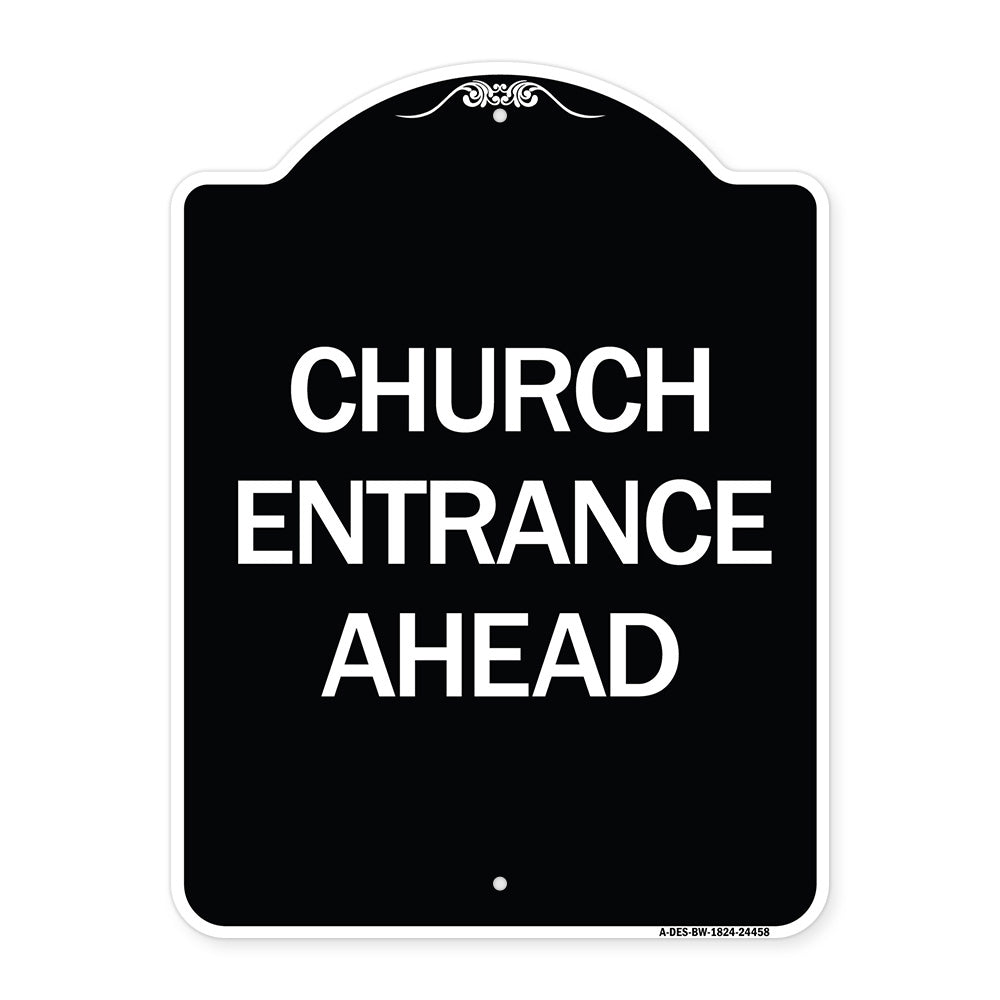 Church Entrance Ahead
