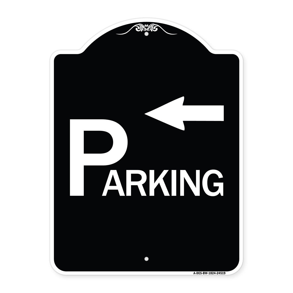Parking with Arrow Pointing Left