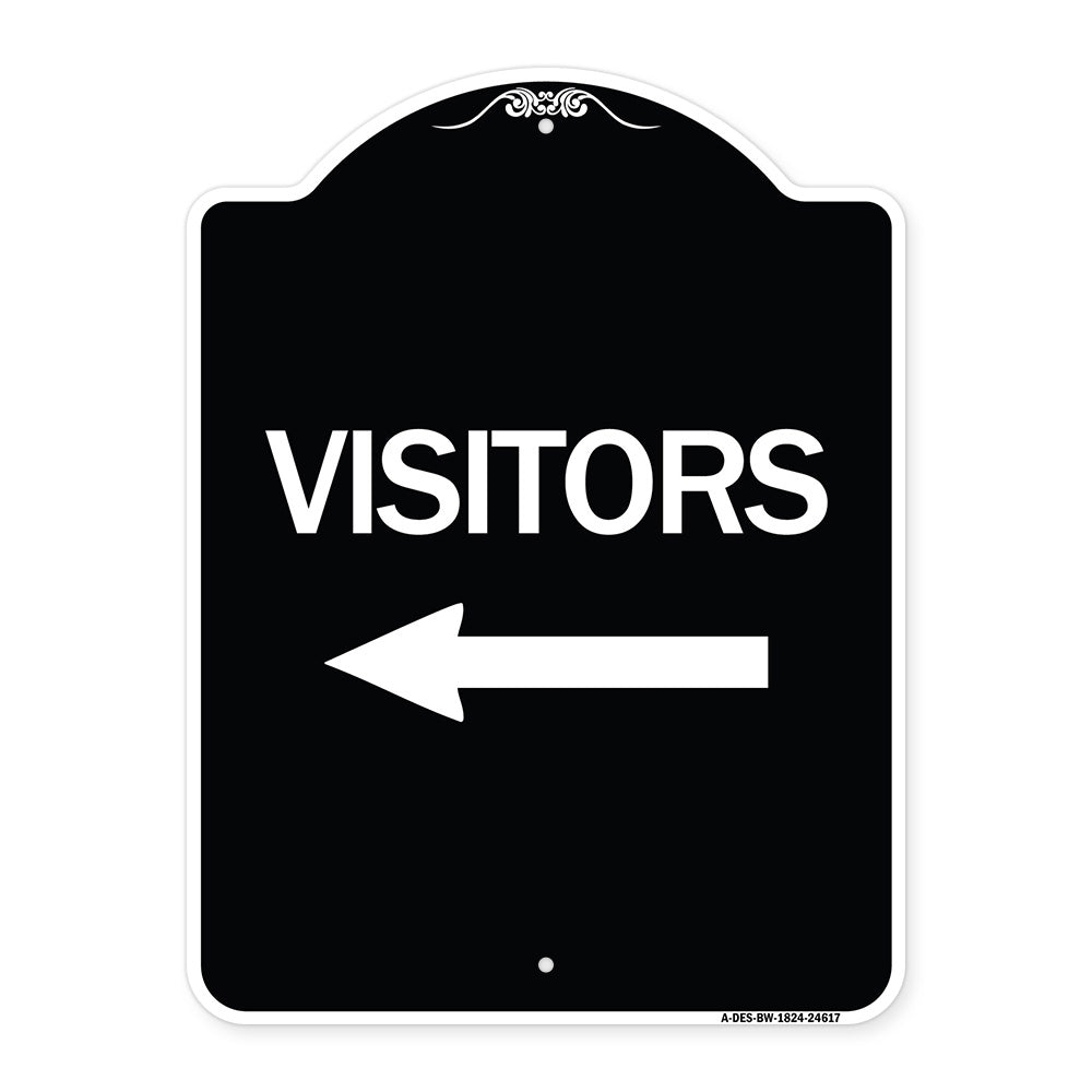 Visitors with Left Arrow