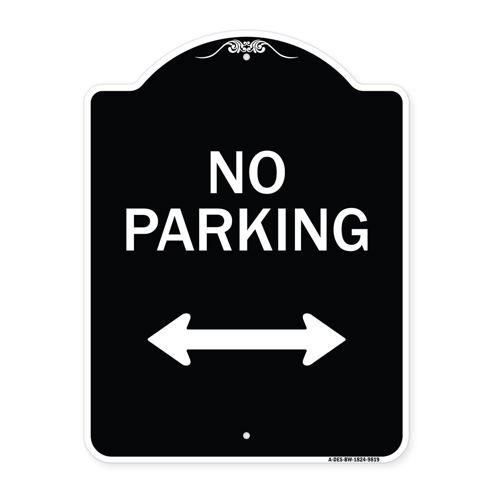 No Parking With Bidirectional Arrow