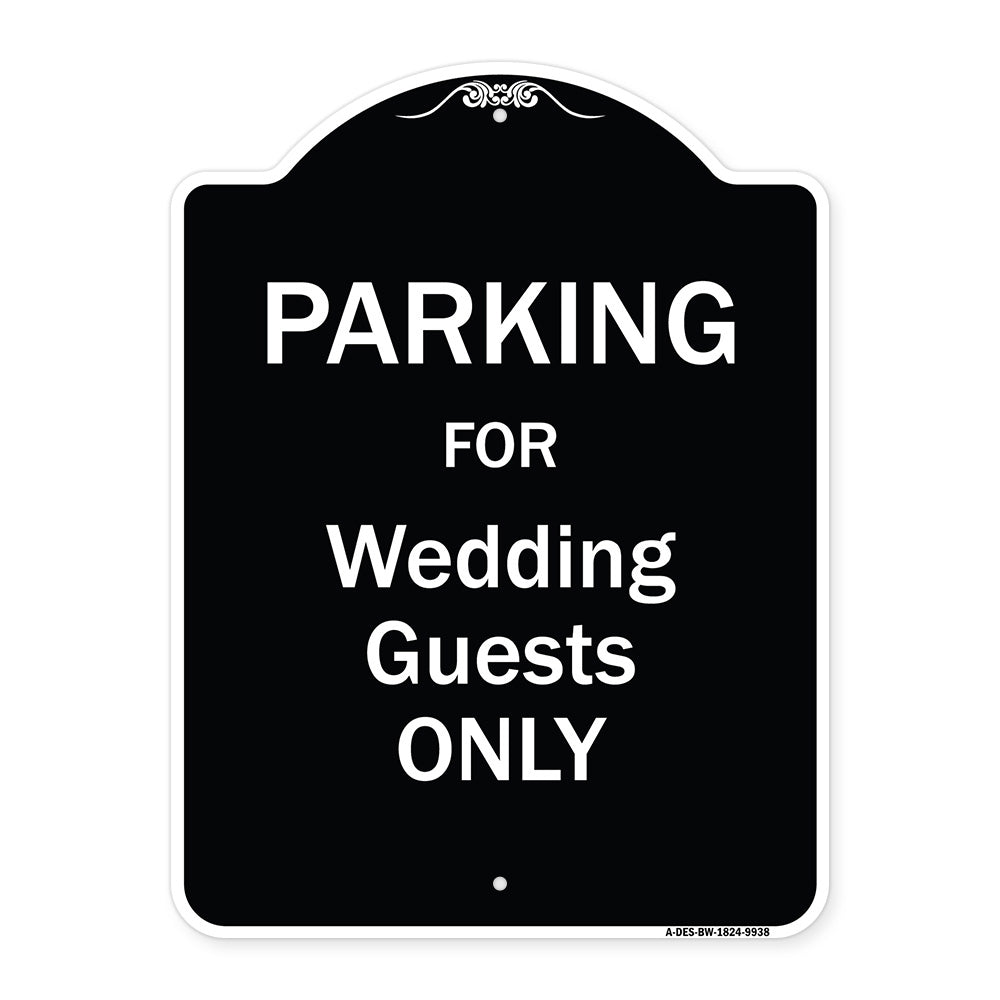 Parking For Wedding Guests Only