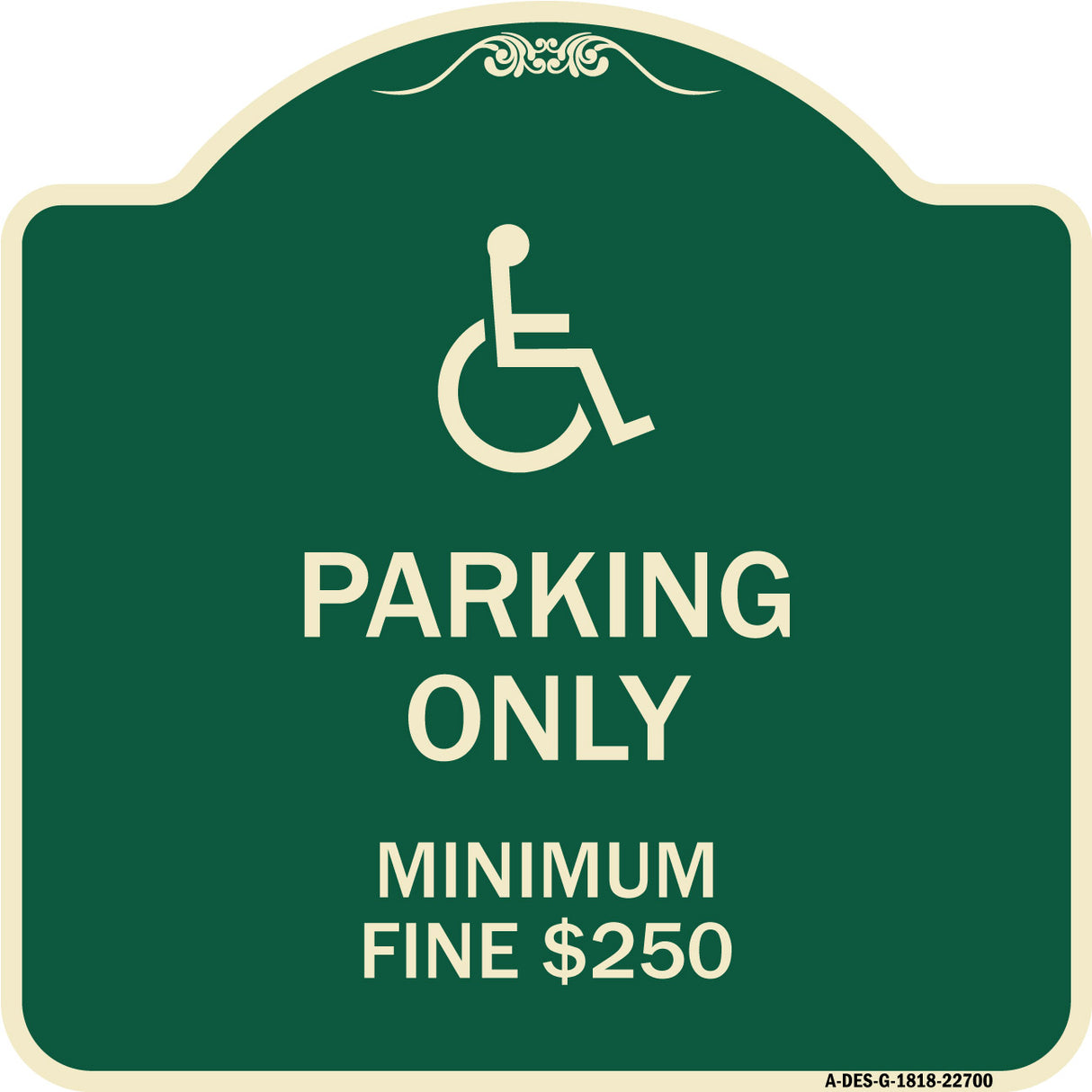 With Modified Isa Icon Parking Only Minimum Fine $250