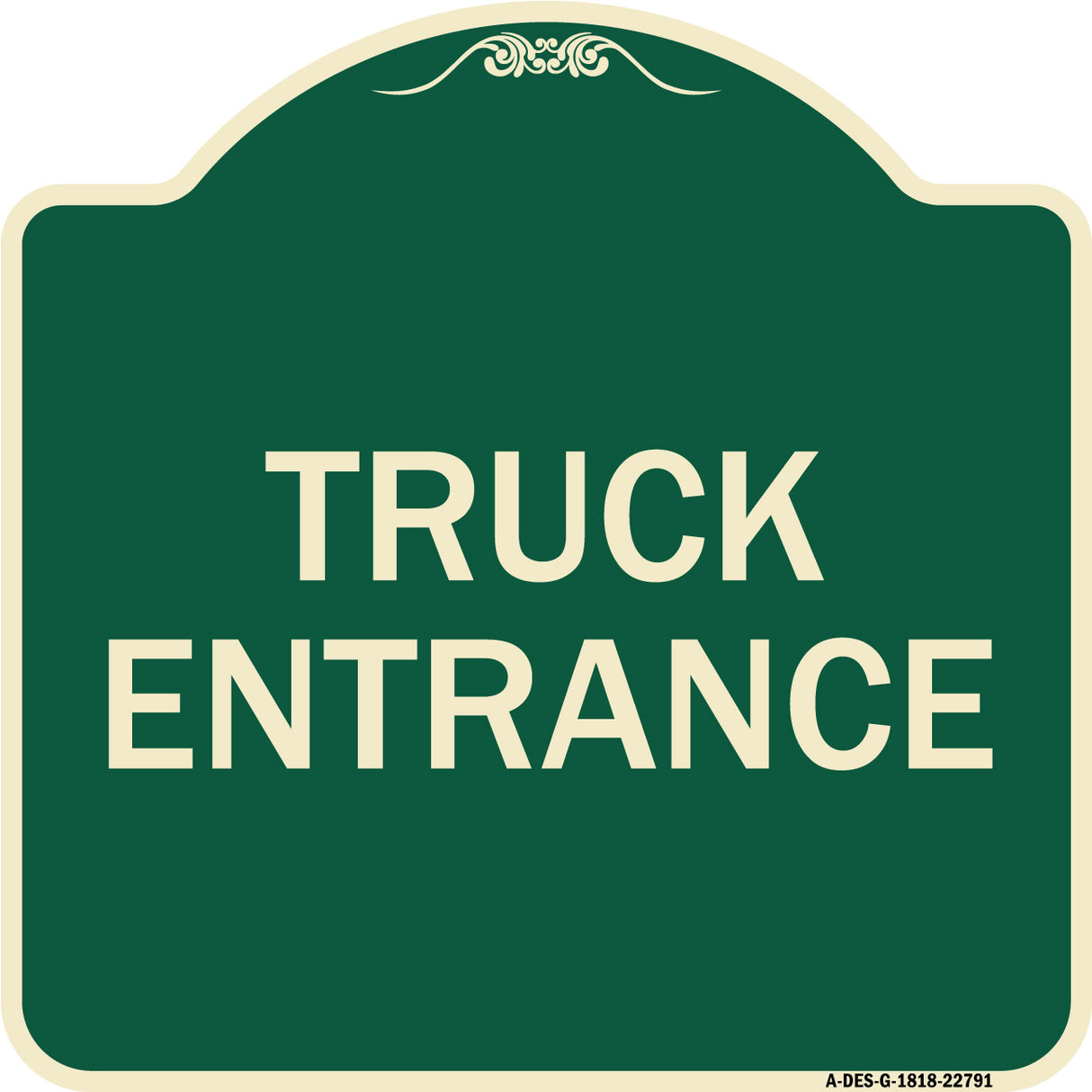 Traffic Entrance Sign Truck Entrance