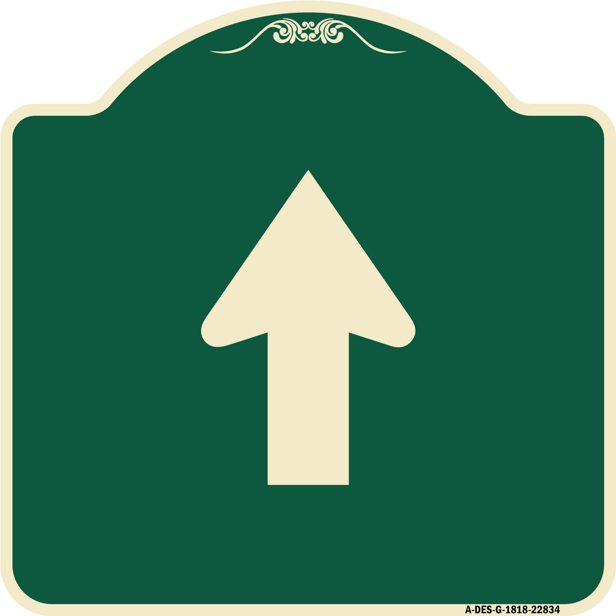Straight Thru Sign - Straight Thru (Symbol) Sign