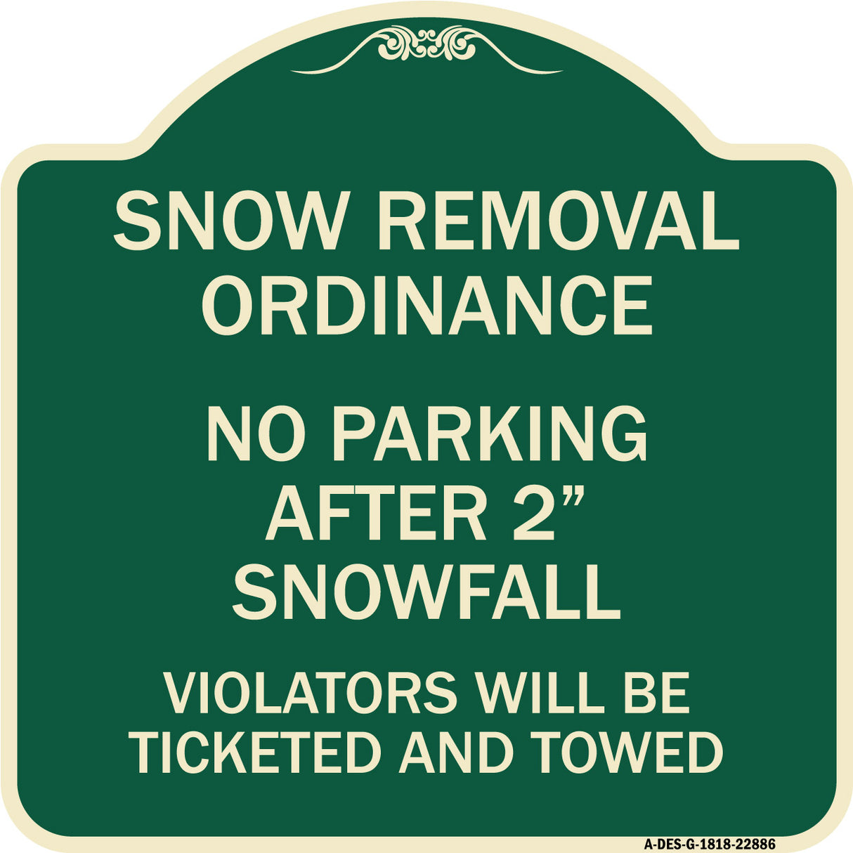 Snow Removal Ordinance - No Parking After 2 Snowfall