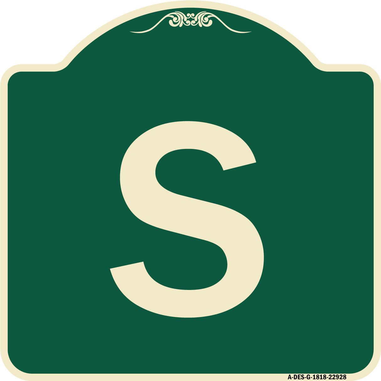 Sign with Letter S