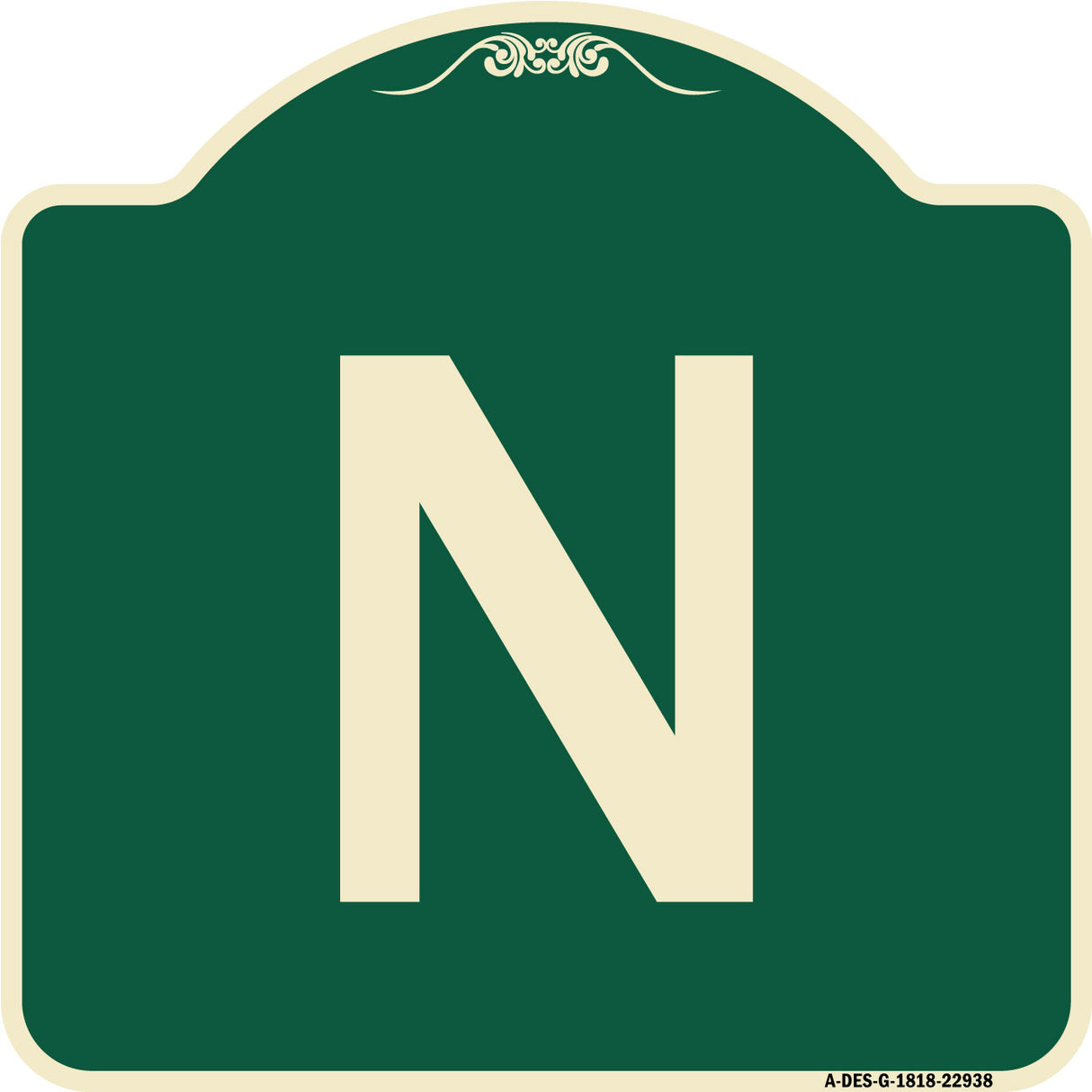 Sign with Letter N