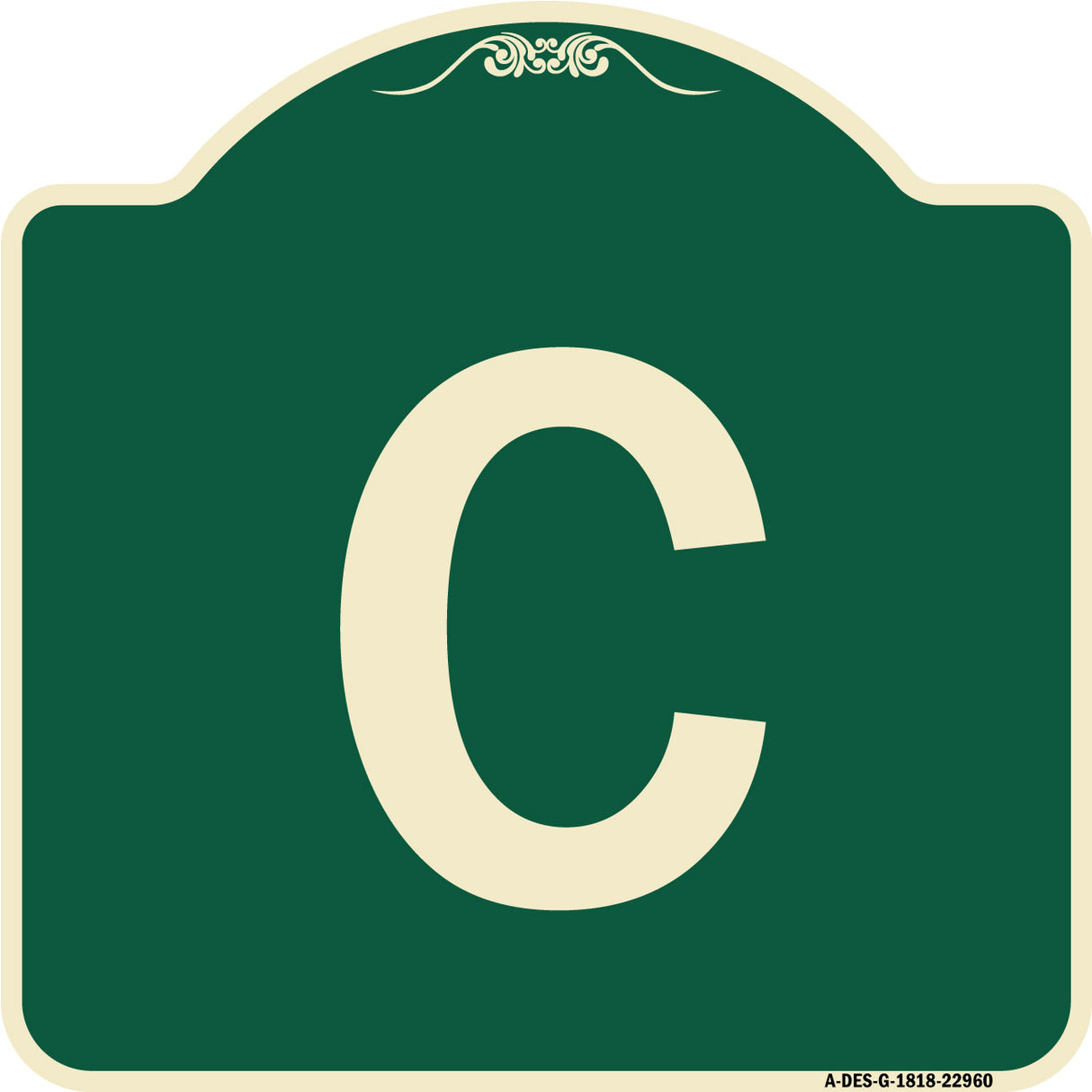 Sign with Letter C
