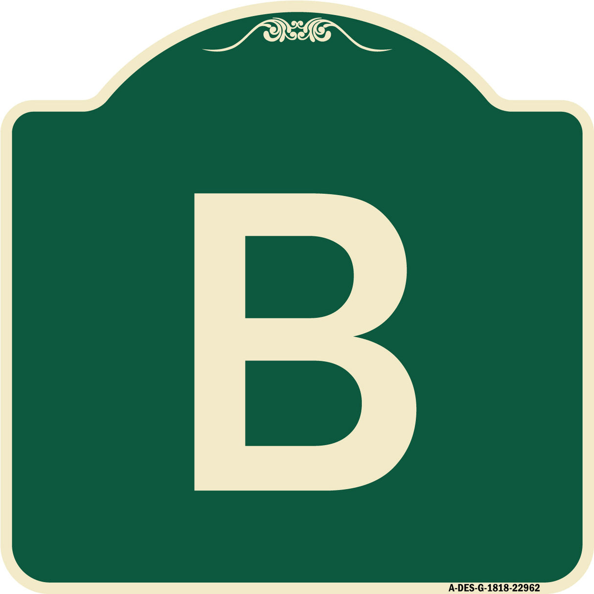 Sign with Letter B