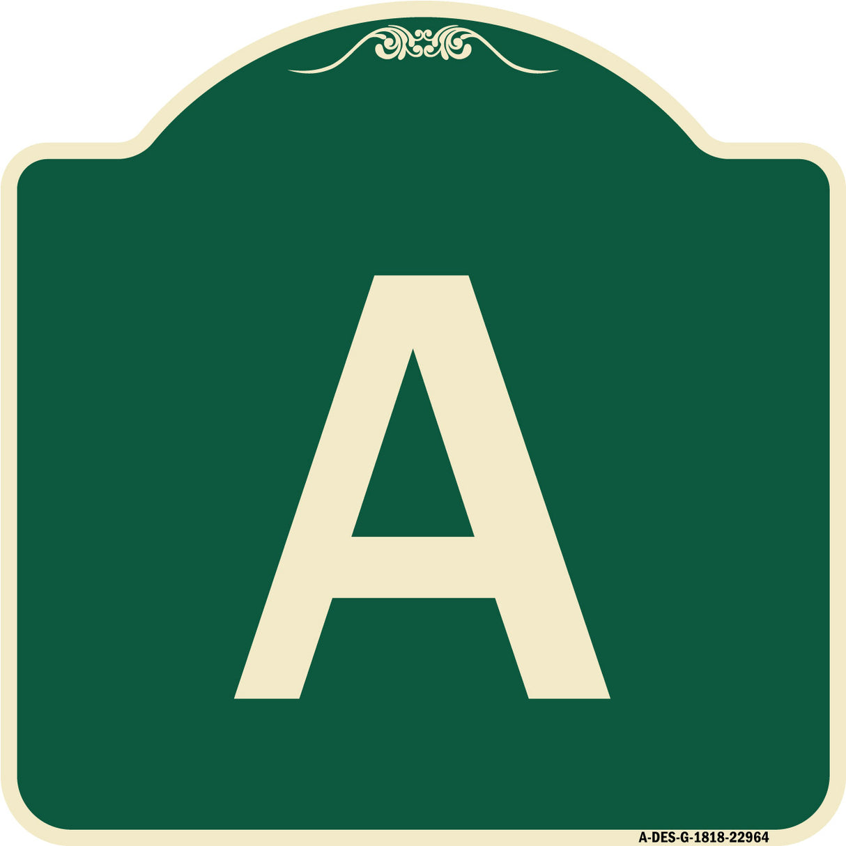 Sign with Letter A