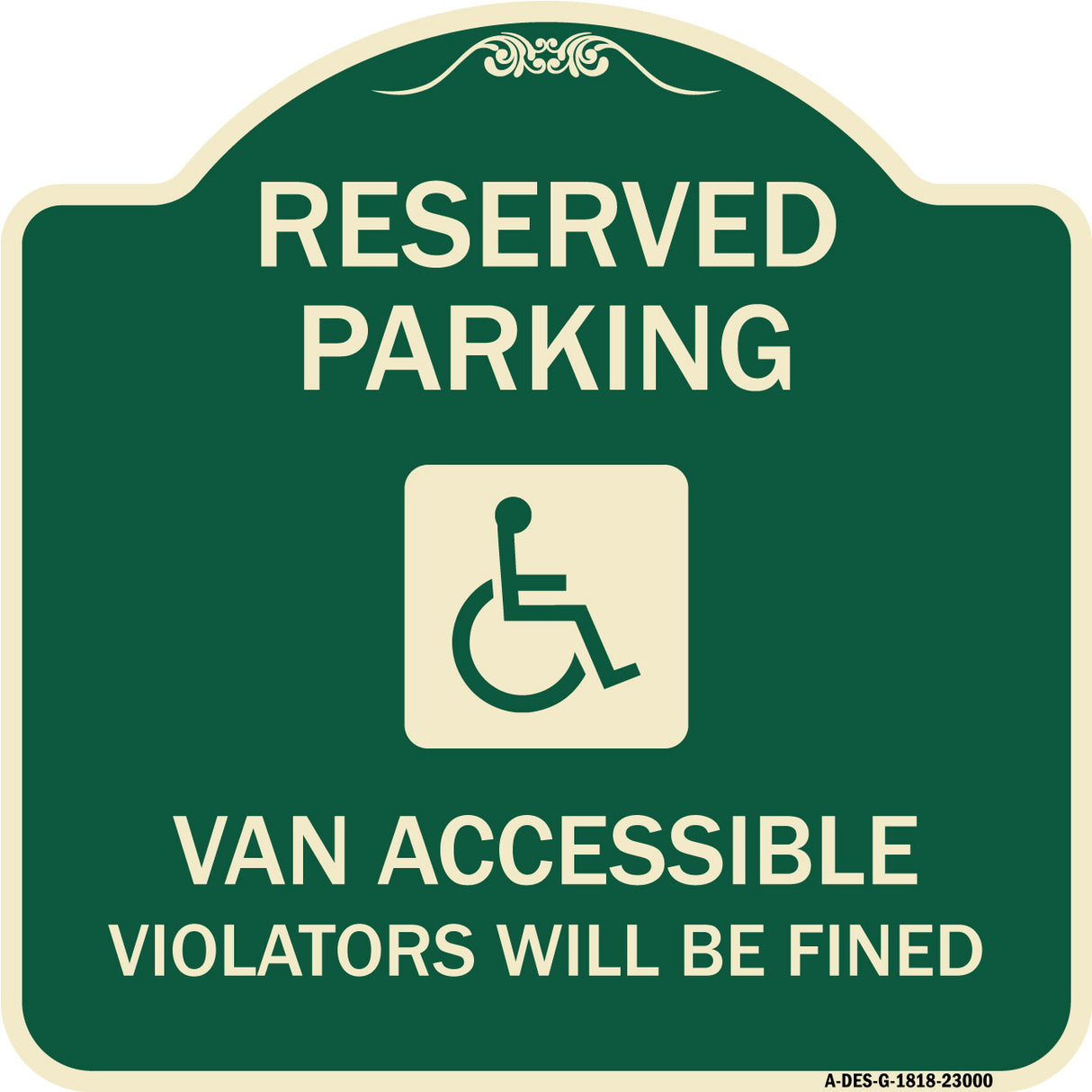 Reserved Parking Van Accessible Violators Will Be Fined (With Graphic)