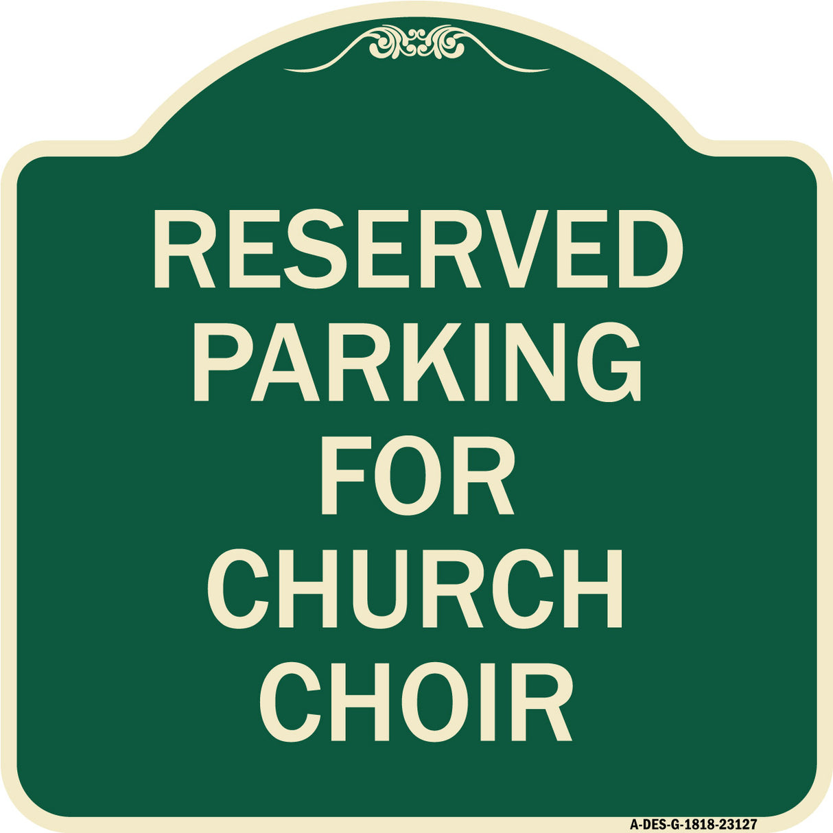 Reserved Parking for Church Choir