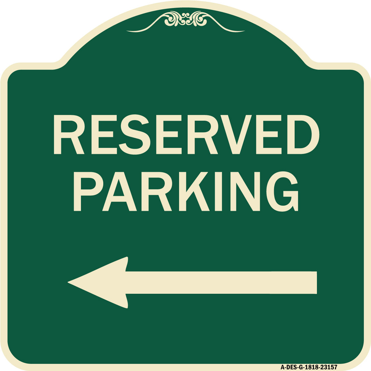 Reserved Parking (Left Arrow)