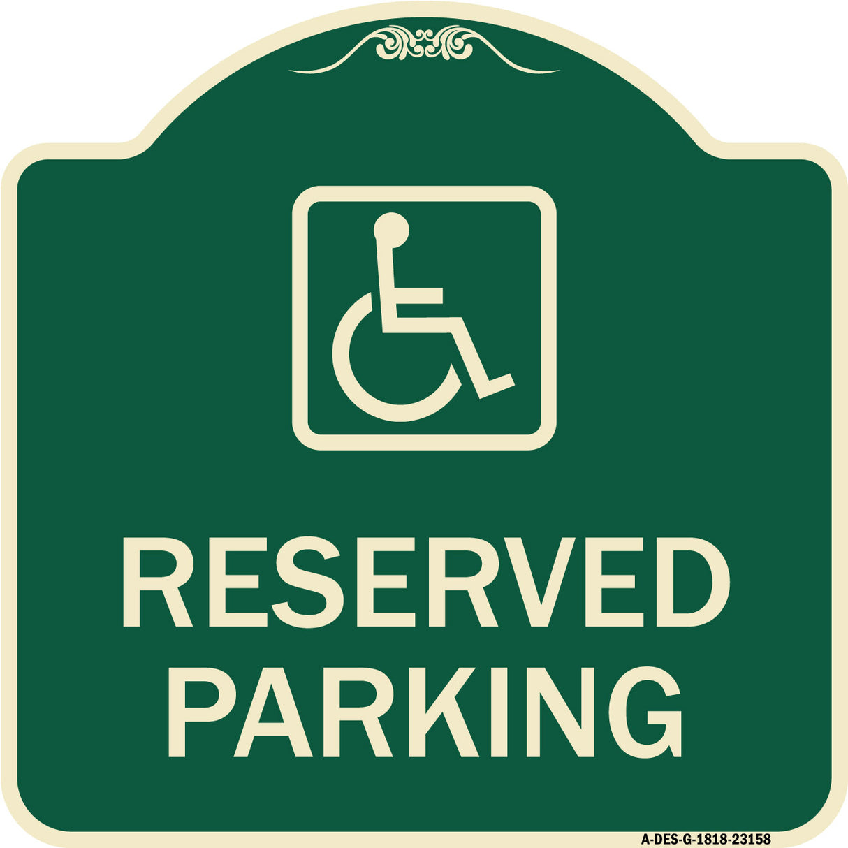 Reserved Parking (Handicapped Symbol) (Blue)