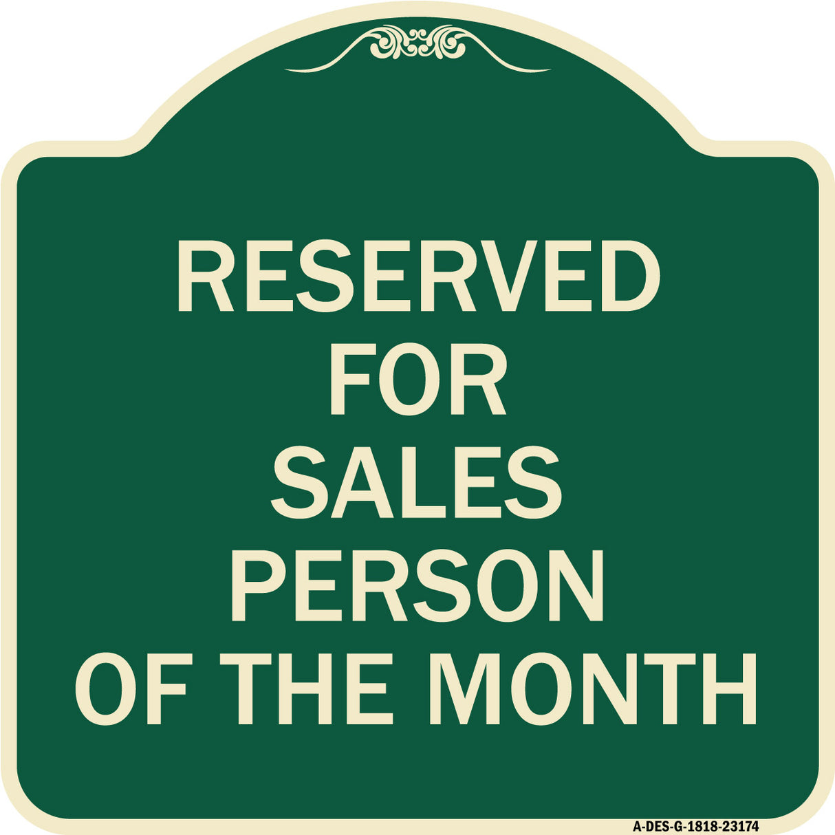 Reserved for Salesperson of the Month