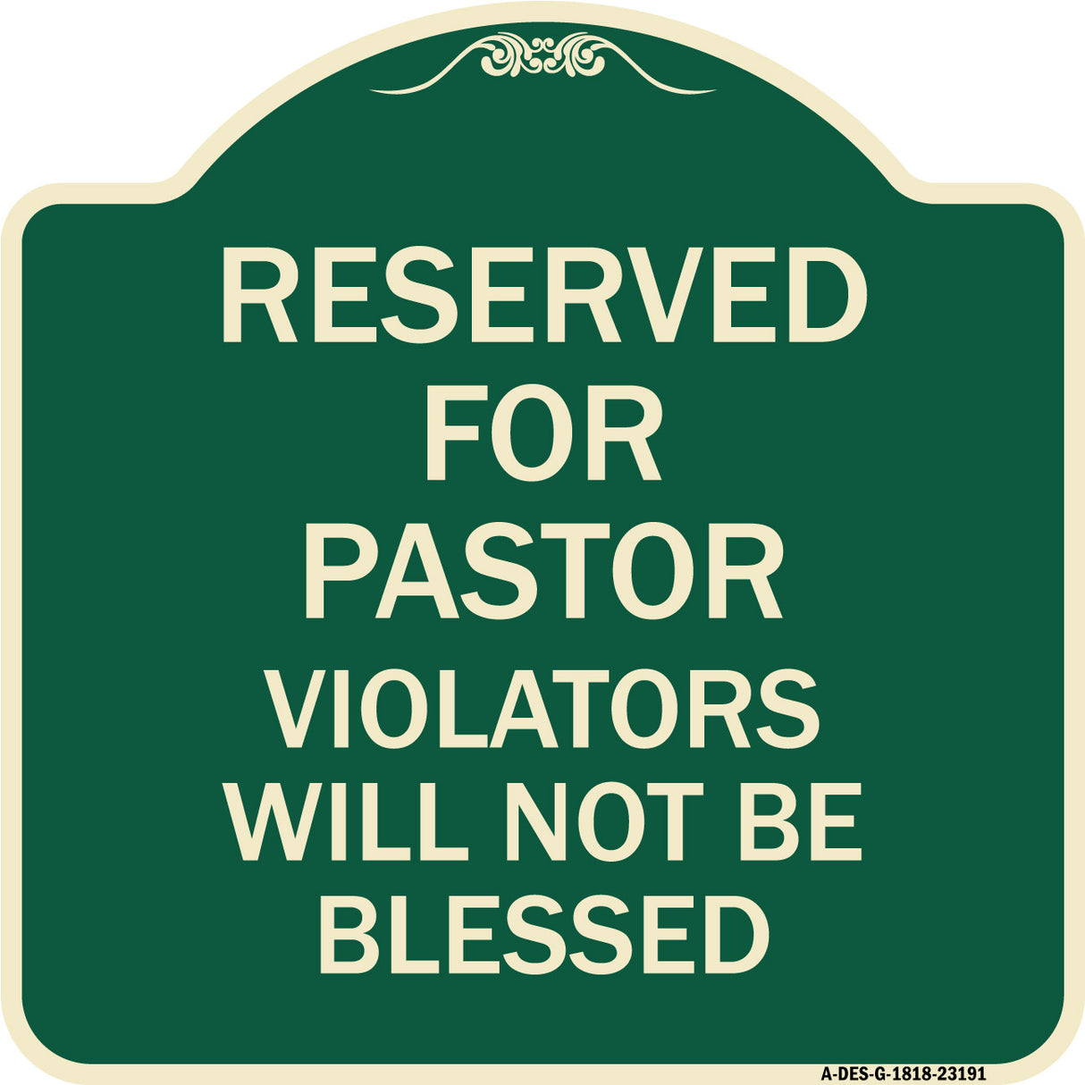 Reserved for Pastor Violators Will Not Be Blessed