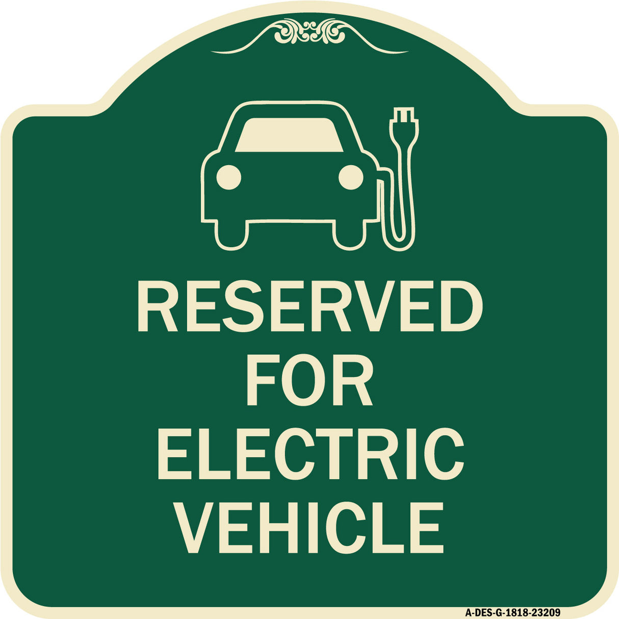 Reserved for Electric Vehicle (With Graphic)