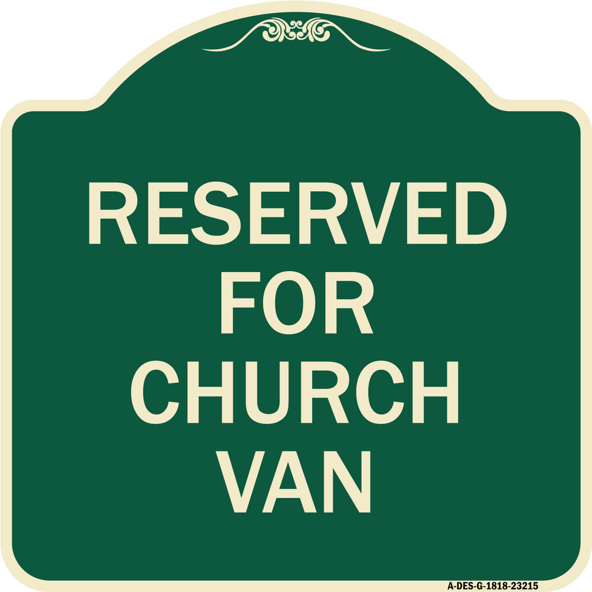 Reserved for Church Van