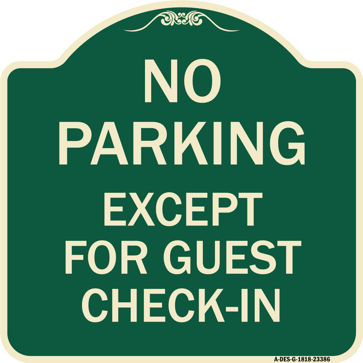 Parking Reserved for Guests Only