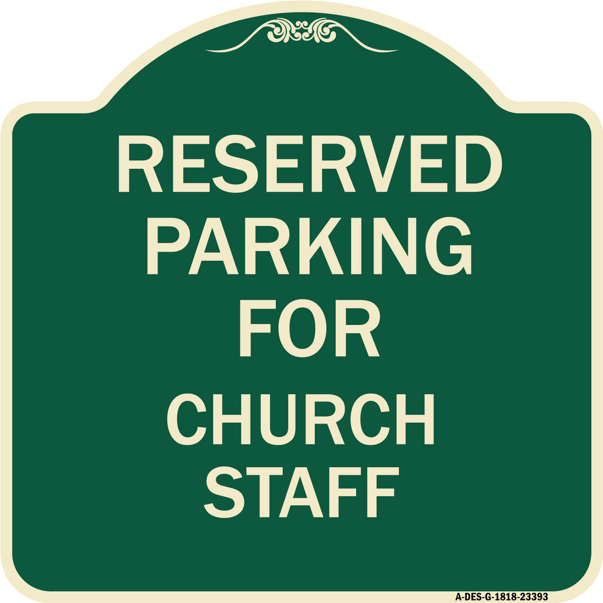 Parking Reserved for Church Staff