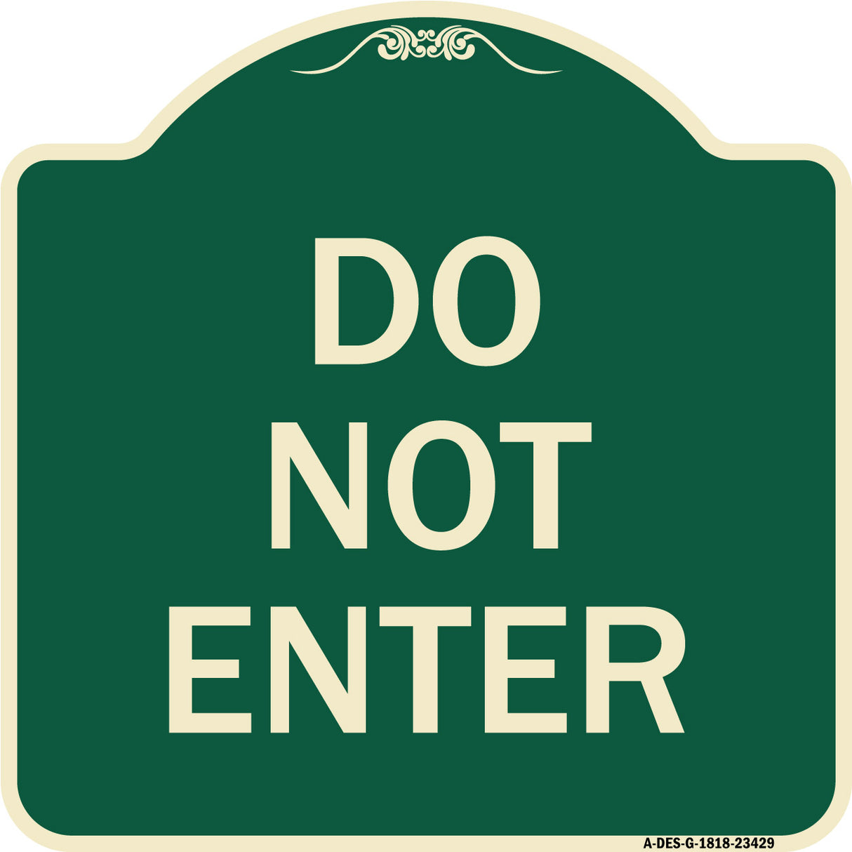 Parking Lot Sign Do Not Enter