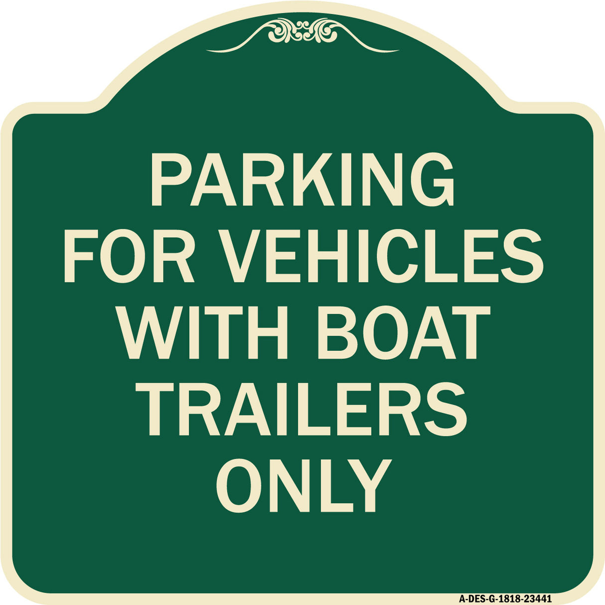 Parking for Vehicles with Boat Trailers Only