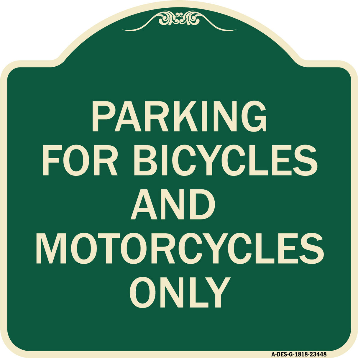 Parking for Bicycles and Motorcycles Only