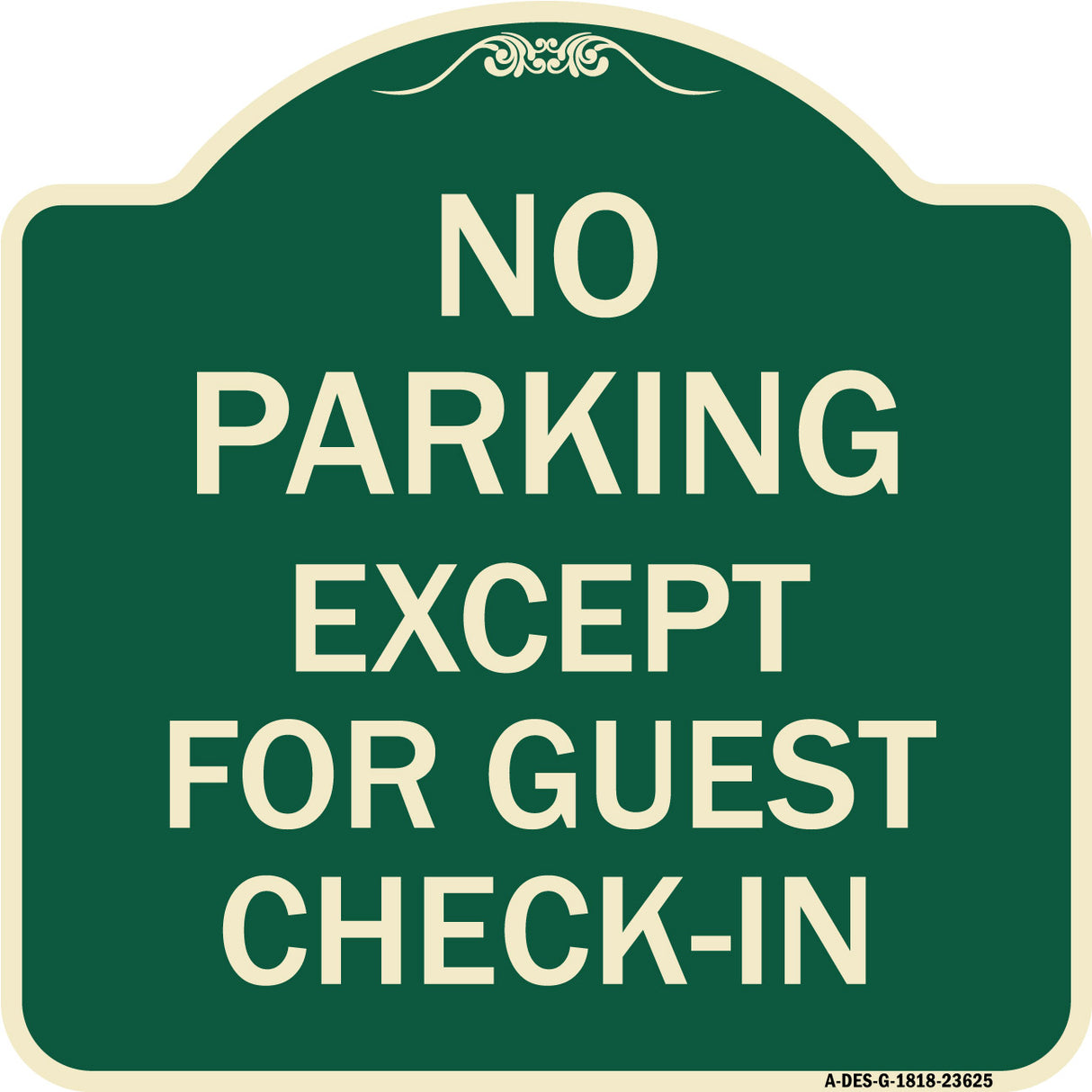 No Parking Except for Guest Check-In