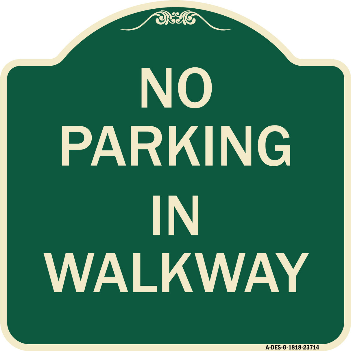 No Parking in Walkway
