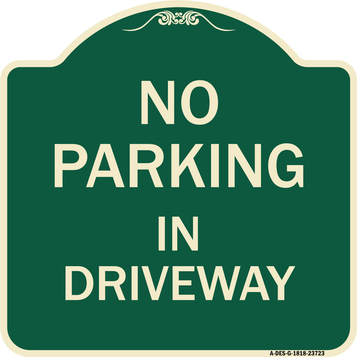 No Parking in Driveway