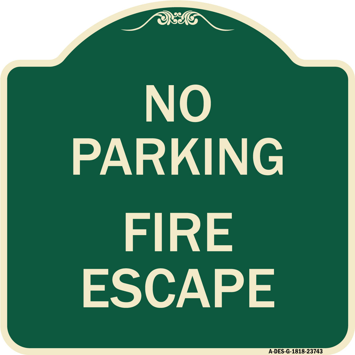 No Parking Fire Escape