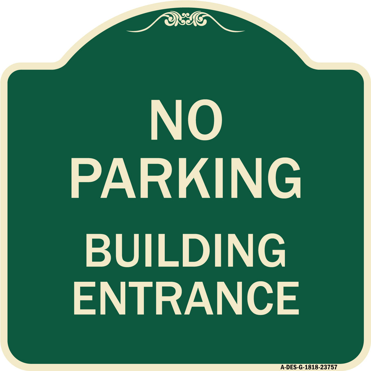 No Parking Building Entrance