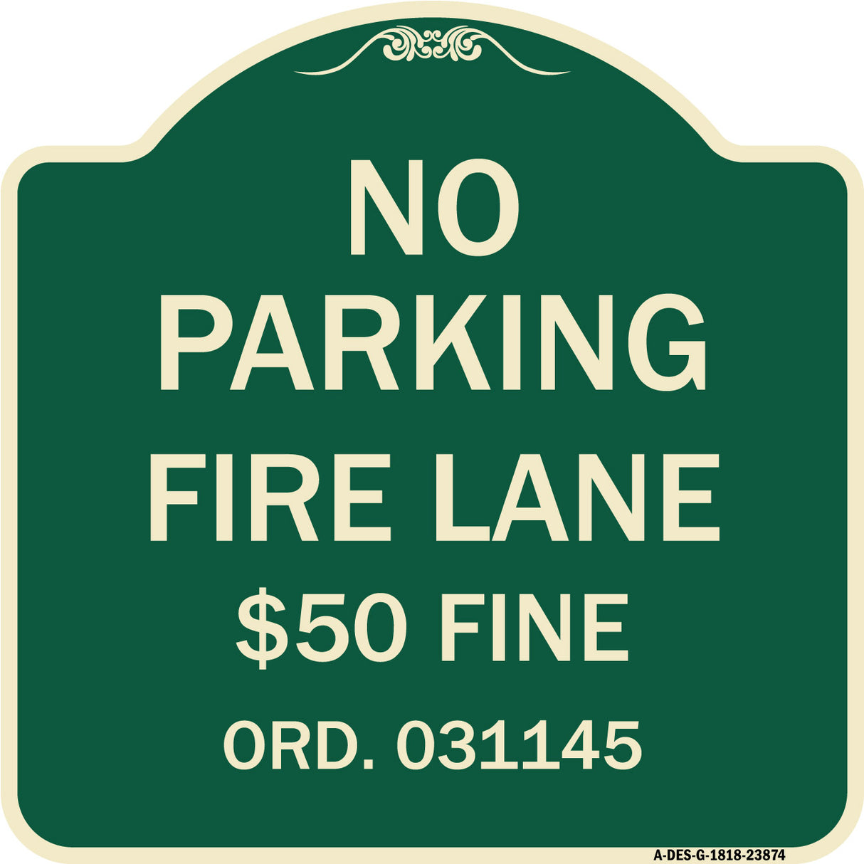 Missouri No Parking Fire Lane $50 Fine