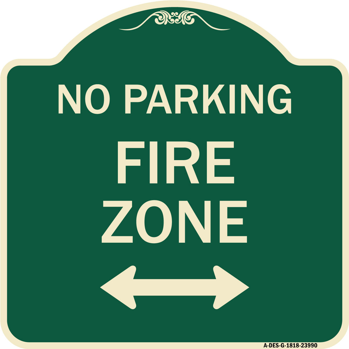 Fire Lane with Bidirectional Arrow