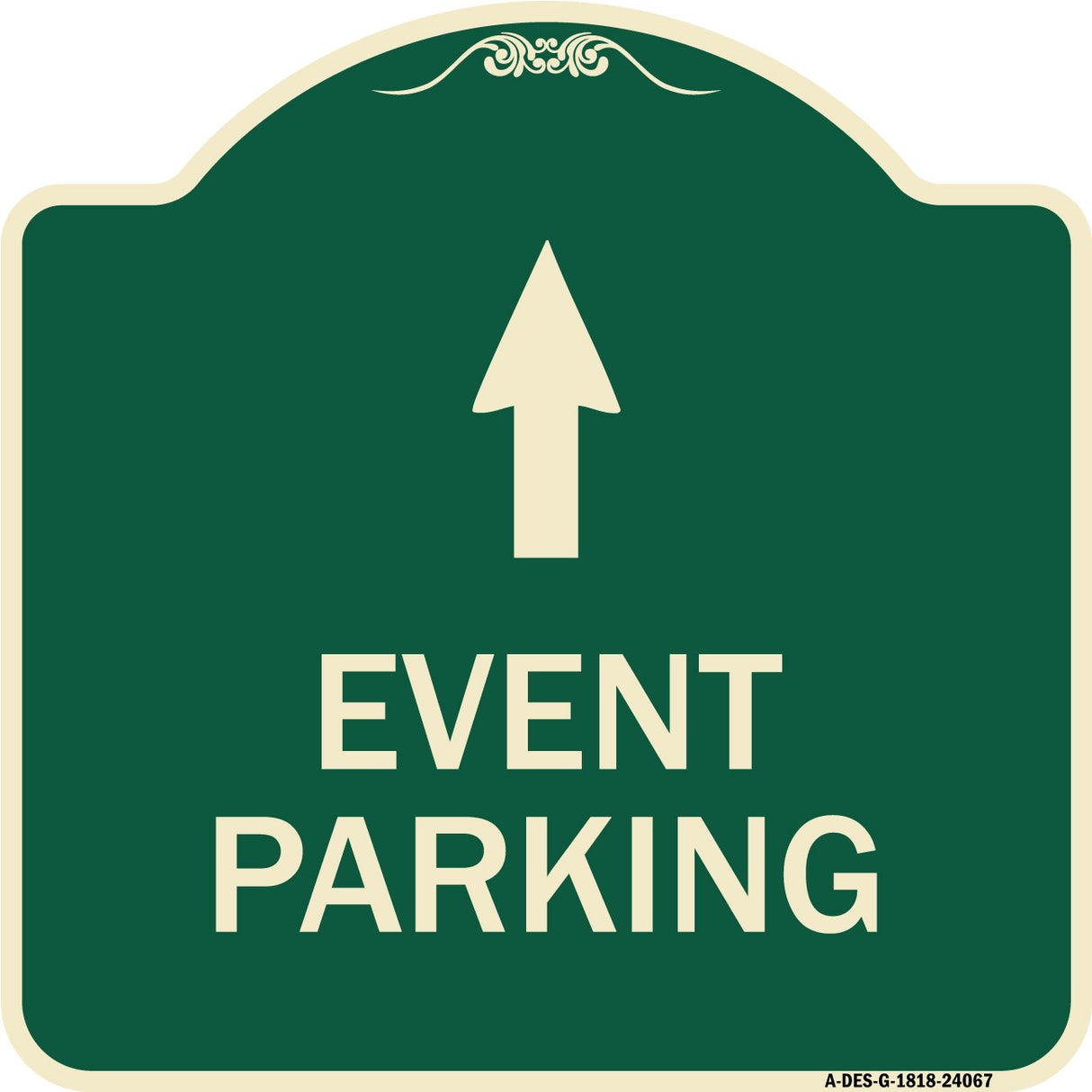Event Parking Only (With Up Arrow)