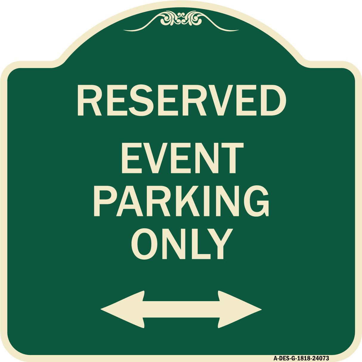 Event Parking Only (With Bidirectional Arrow)