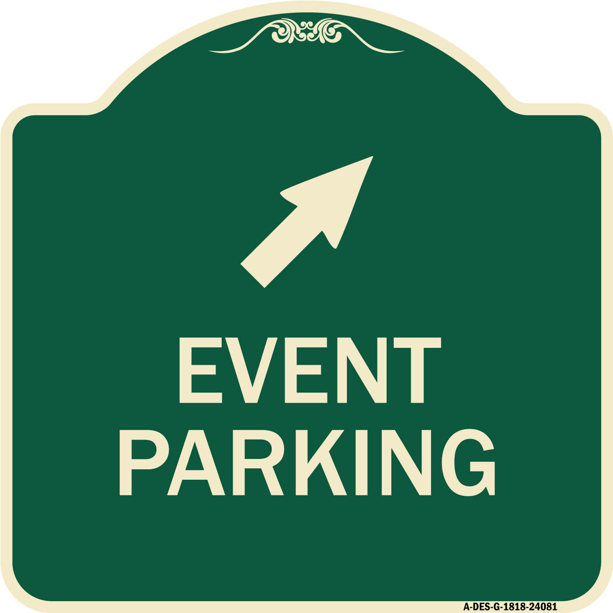 Event Parking (Up Right Arrow Symbol)