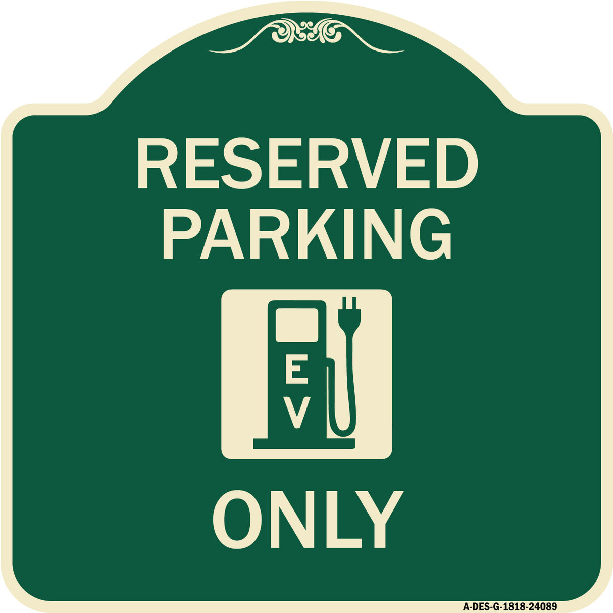 Ev Only (With Electric Vehicle Charging Station Graphic)