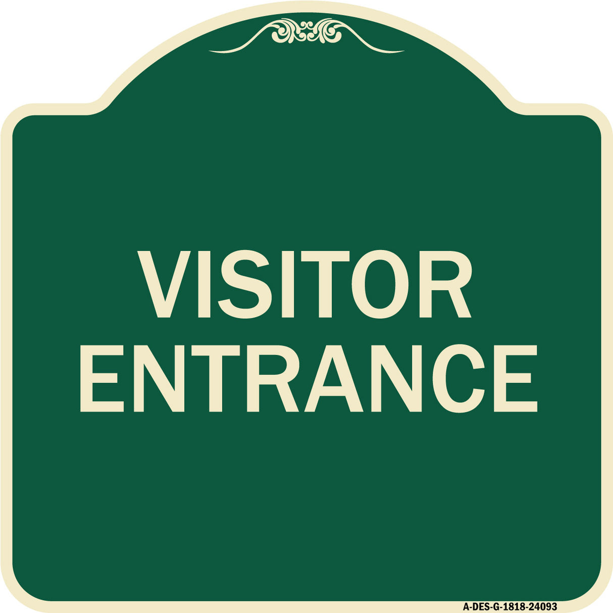 Entrance Sign Visitor Entrance