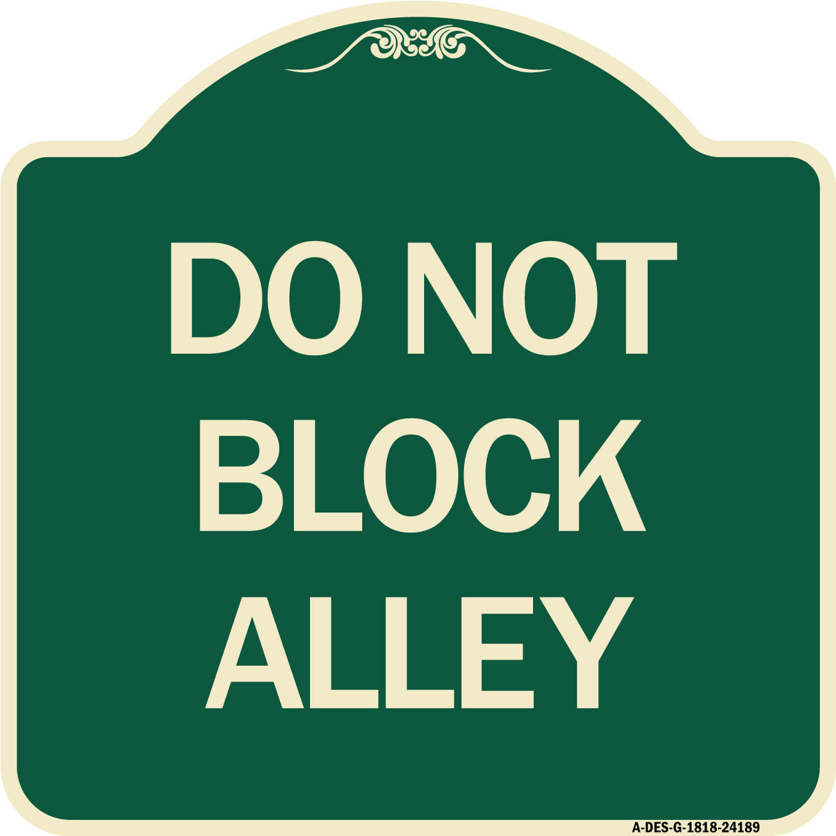 Do Not Block Alley