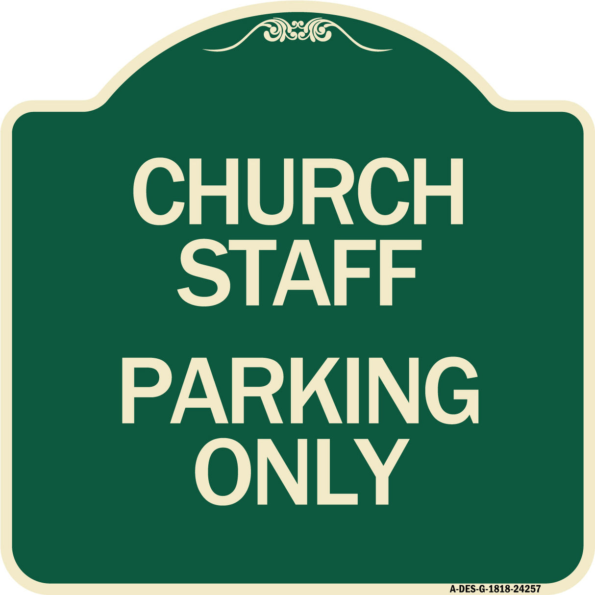 Church Staff Parking Only