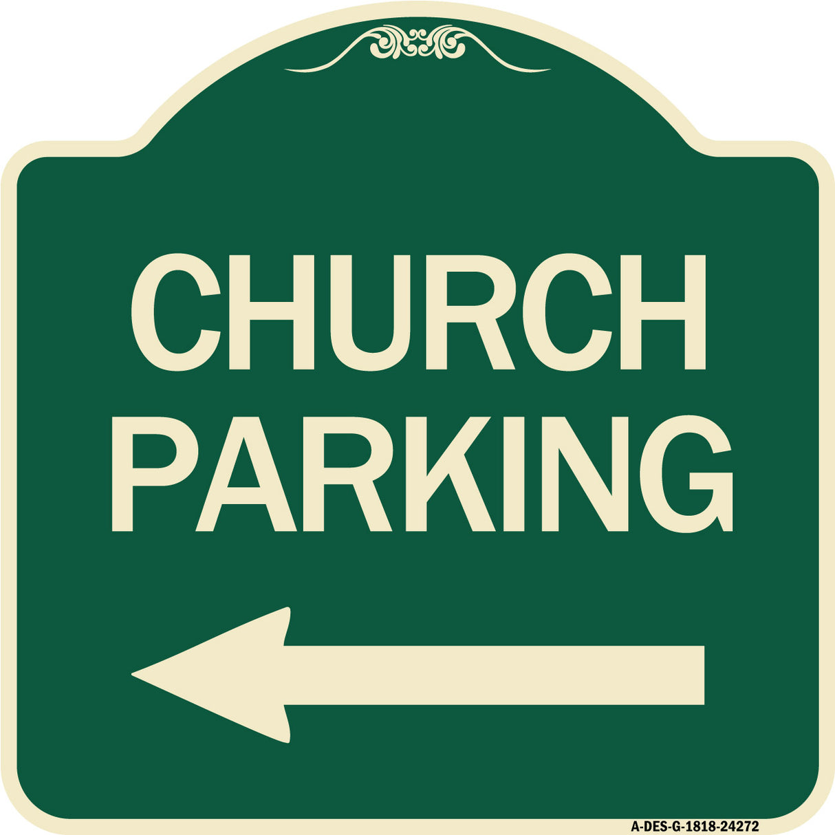 Church Parking (With Left Arrow)
