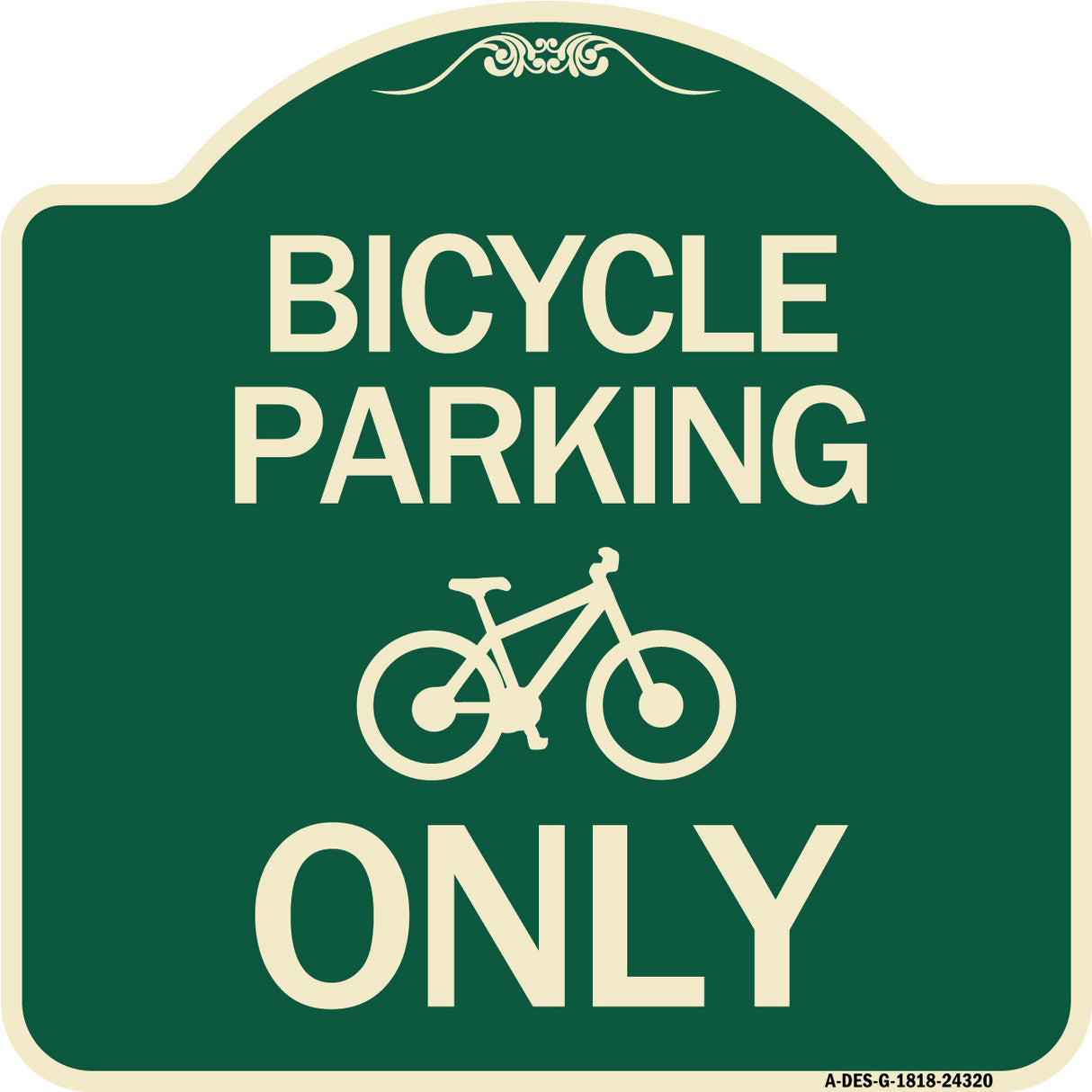 Bicycle Parking Only (With Graphic)