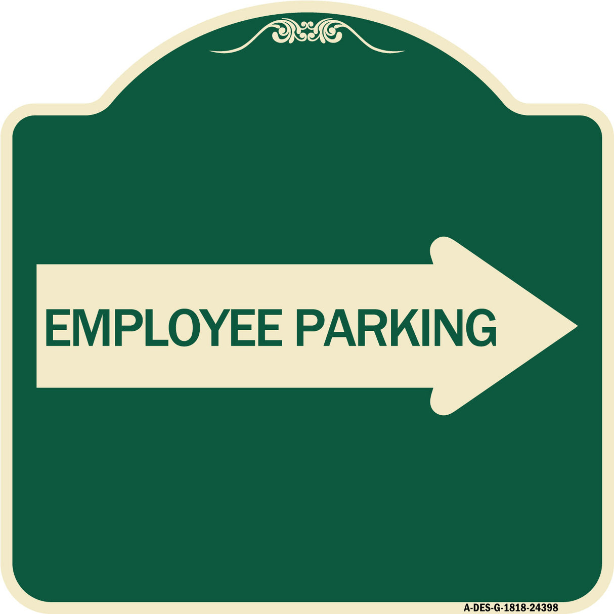 Employee Parking (With Right Arrow)