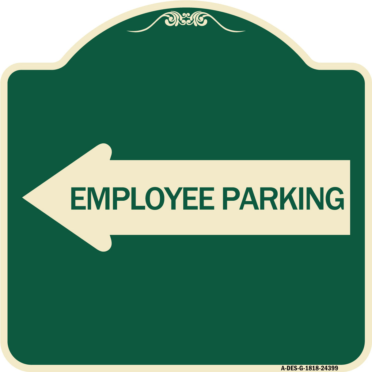 Employee Parking (With Left Arrow)