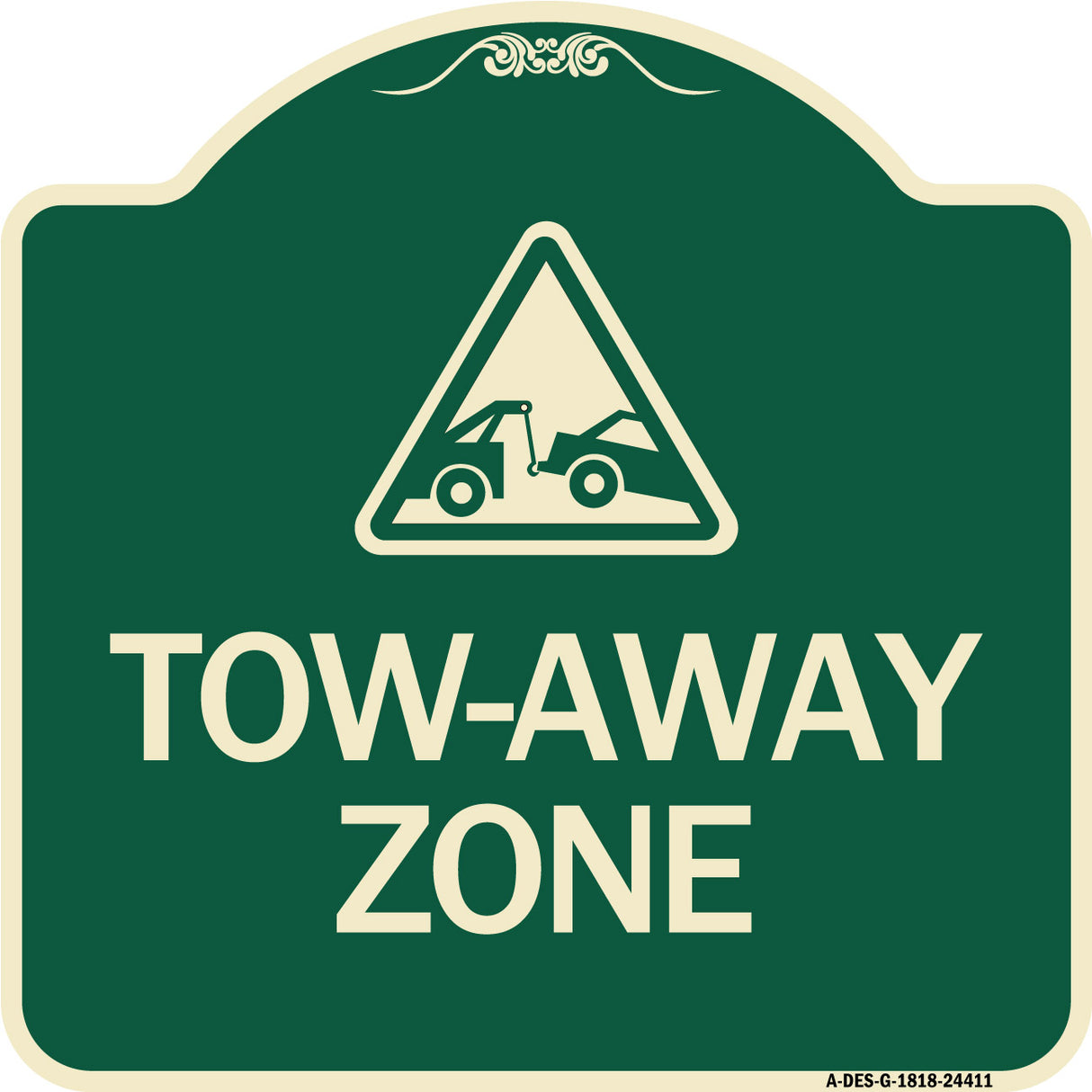 Tow-Away Zone with Graphic