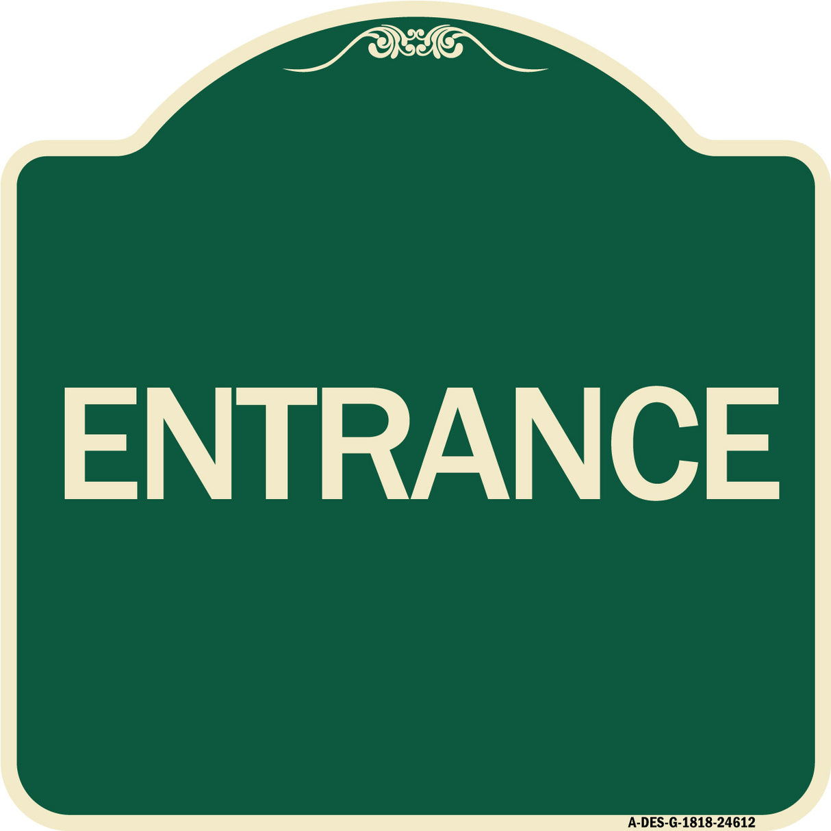 Traffic Entrance Sign Entrance