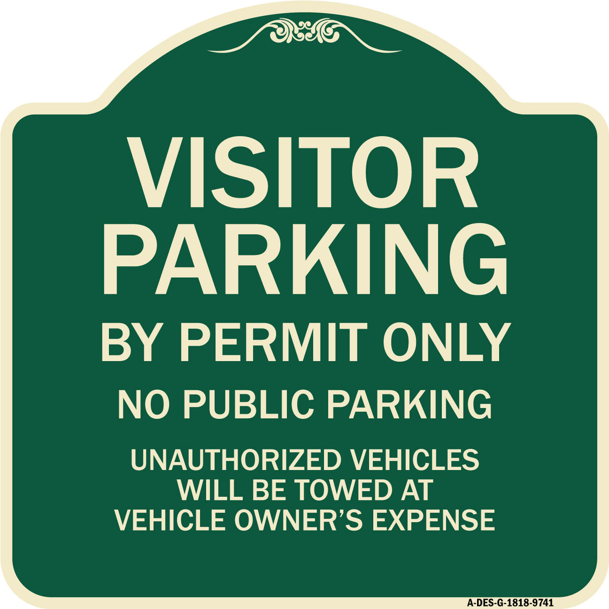 Visitor Parking By Permit Only, No Public Parking