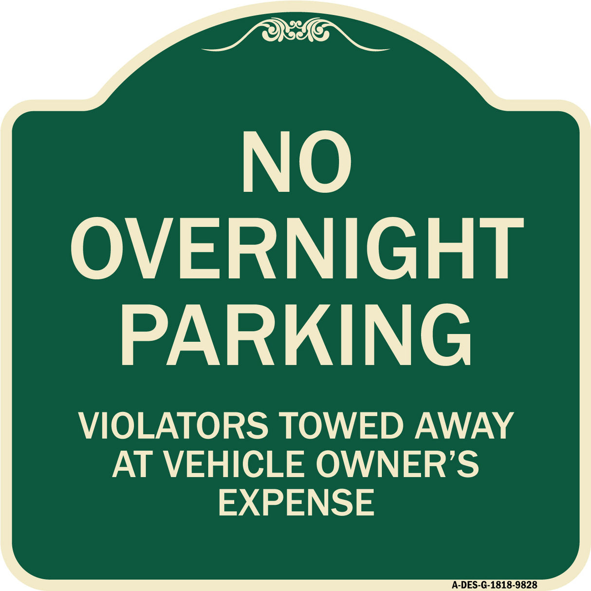 No Overnight Parking