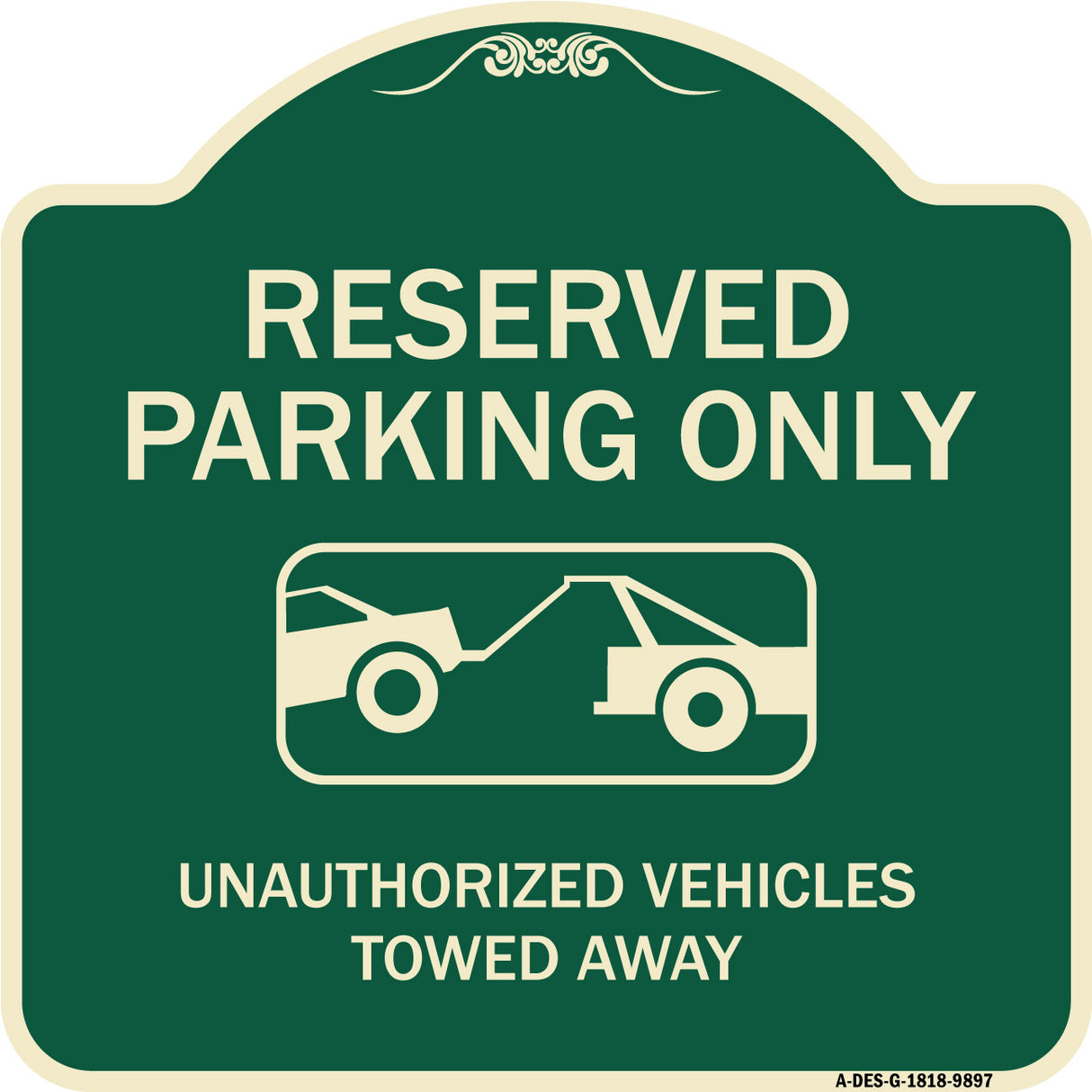 Resident Parking Only Unauthorized Vehicles Towed Away With Graphic